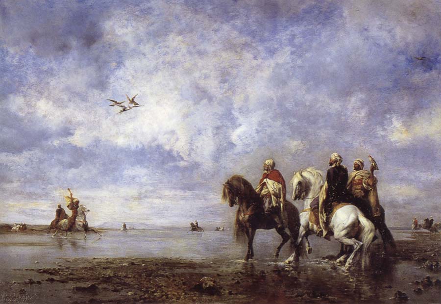 Arab Horsemen Resting